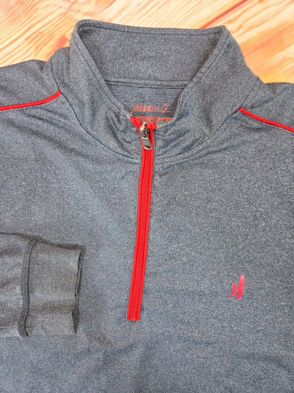 Johnnie-O Performance Gray Athletic Quarter Zip Medium - Picture 4 of 8